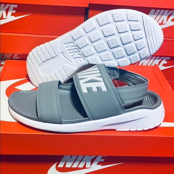Nike Shoes - Nike Tanjun Cool Grey/Pure Platinum Women’s Size 7 Adjustable Sandals